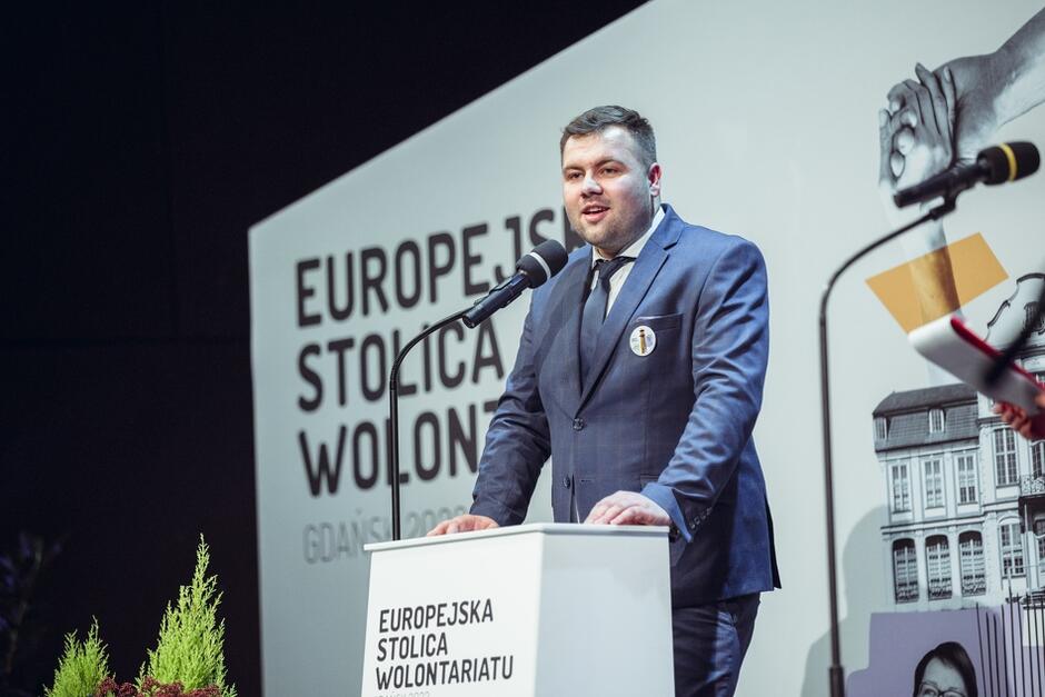 Dawid Jastrzębski prezes Regionalnego Centrum Wolontariatu w Gdańsku