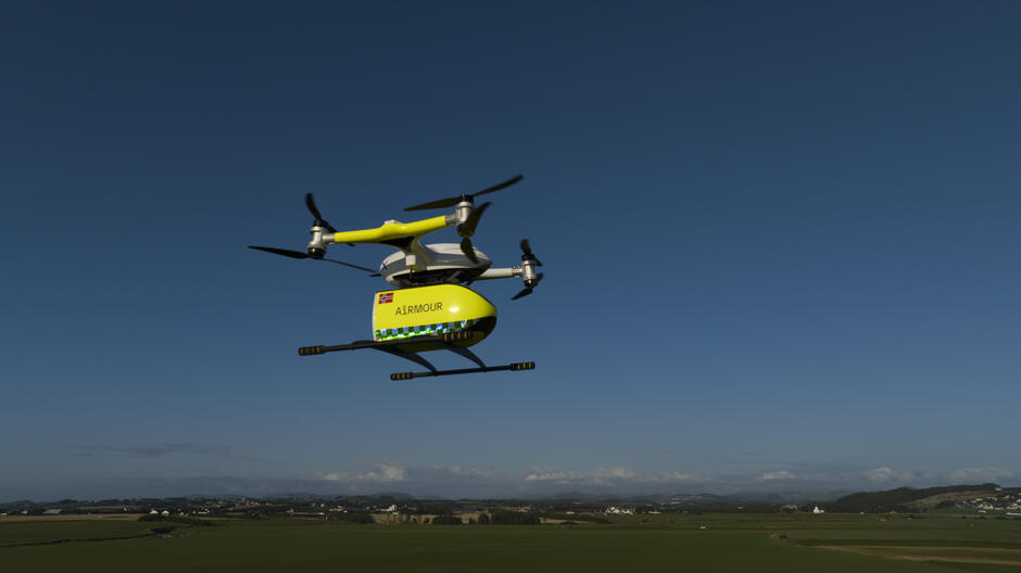 Dron Fot Mat projektu AiRMOUR