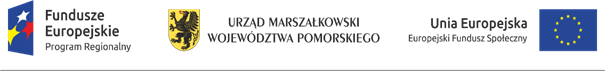 logo UE, Urzędu Marszałkowskiego Województwa Pomorskiego