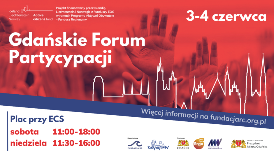 Grafika promująca Gdańskie Forum Partycypacji