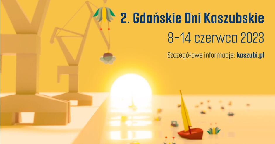 Plakat informujący o 2. Gdańskich Dniach Kaszubskich