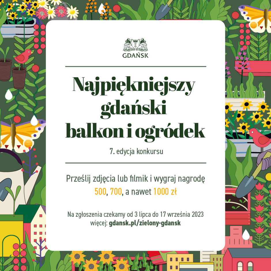 grafika z tekstem i kwiatami