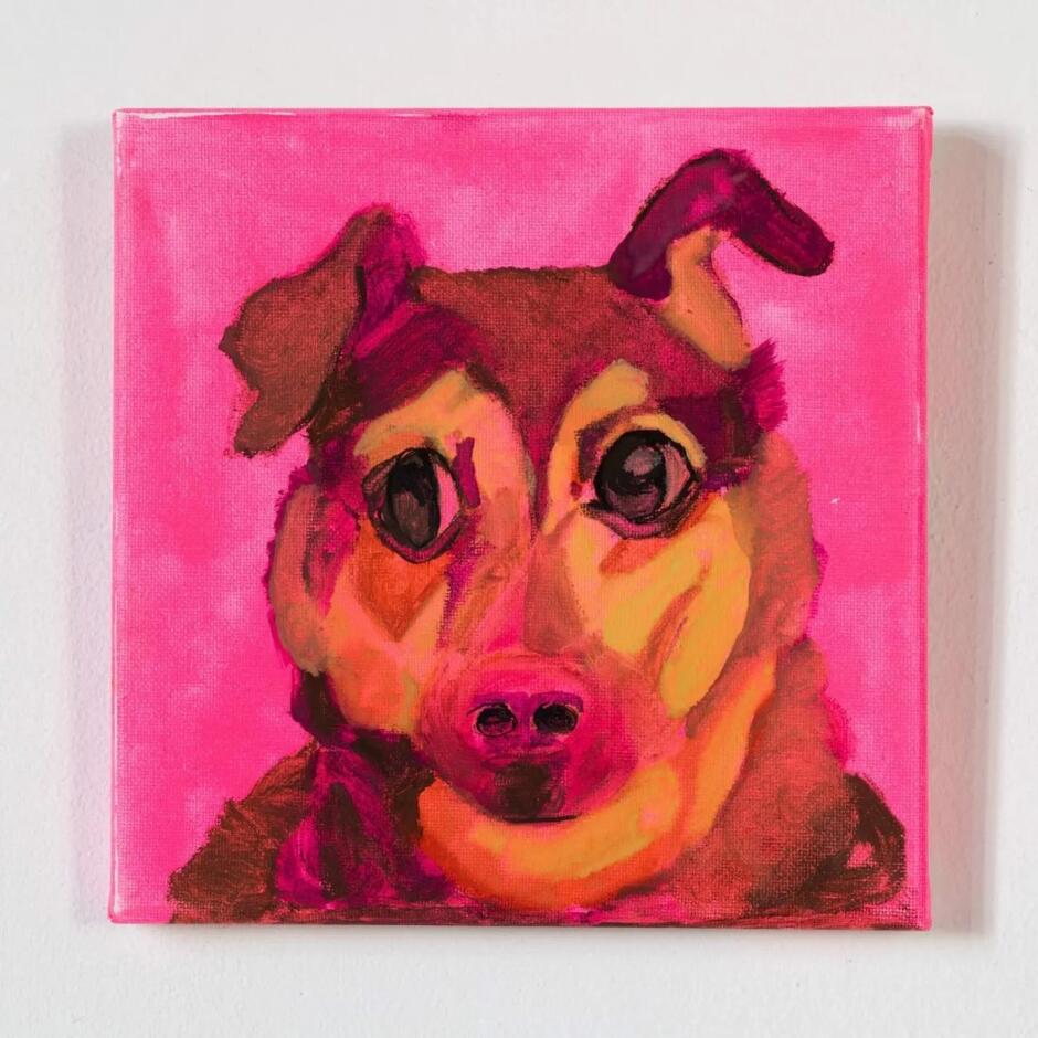 obraz - portret kudłatego psa