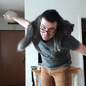 Paweł Mordak i kotka Czu Czu