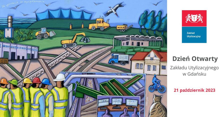 Infografika o dniu otwartym w Zakładzie Utylizacyjnym