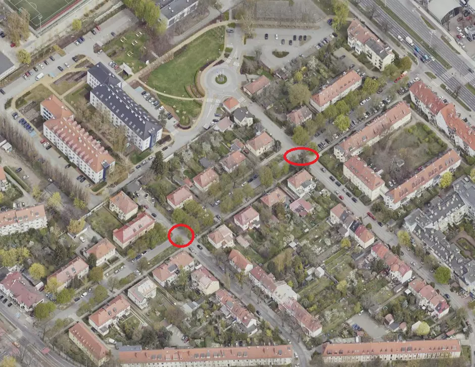 Skrzyżowania ul Chopina z ul Moniuszki i Nowowiejskiego