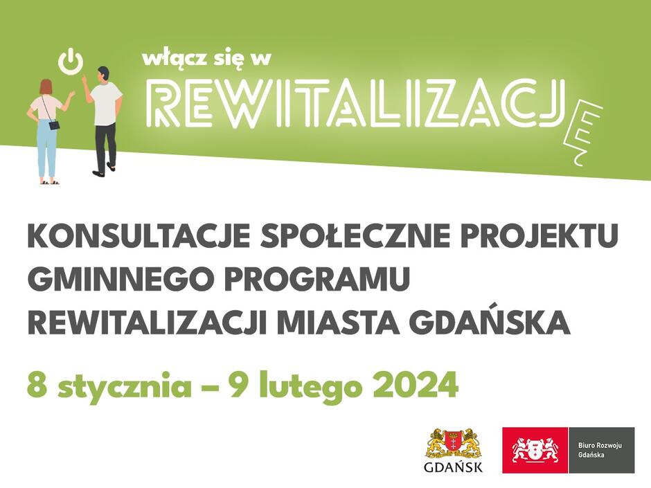 Plakat informacyjny o Gminnym Programie Rewitalizacji