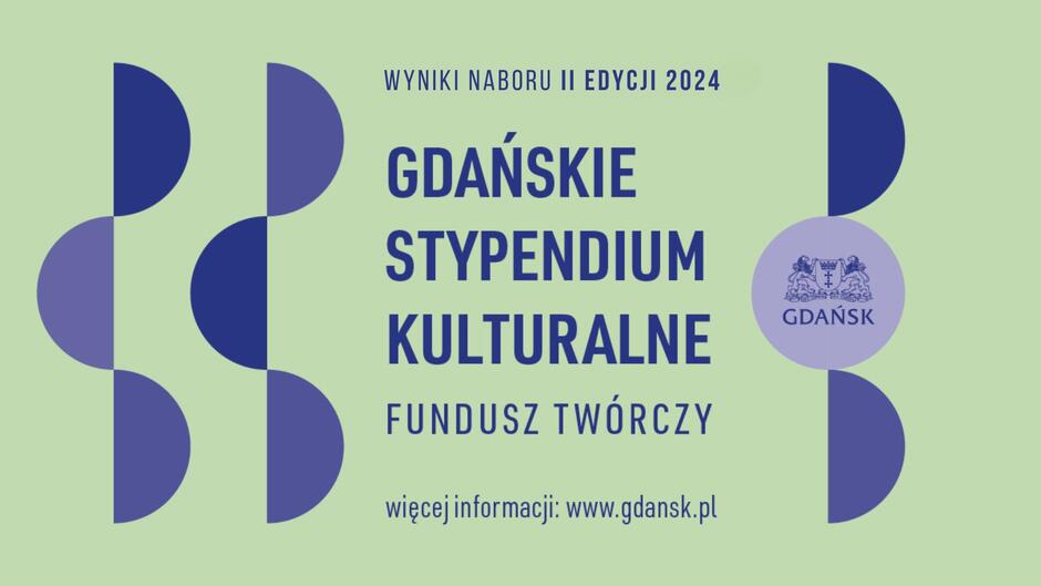 Plansza informacyjna Gdańskie Stypendia Kulturalne