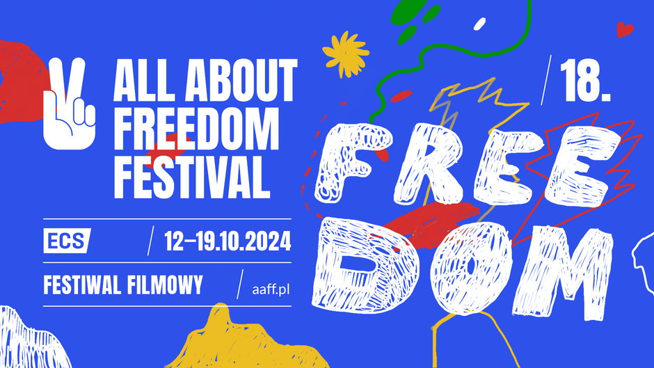 Plakat festiwalu All About Freedom