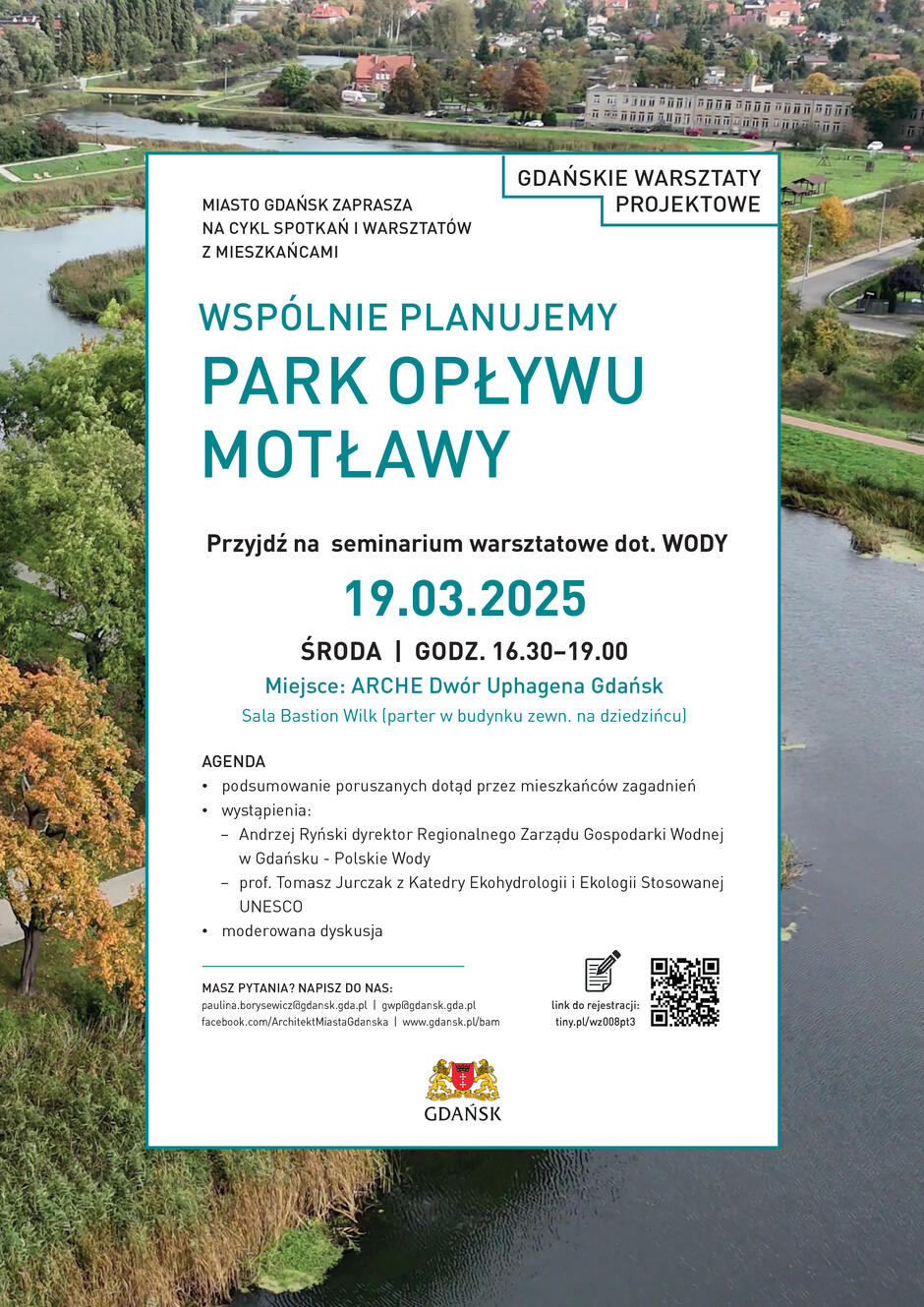 Plakat Park Opływu Motławy - Arche