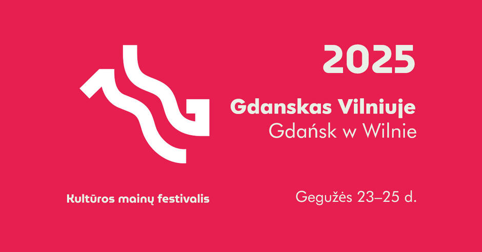 Grafika informująca o wydarzeniu Gdańsk w Wilnie.