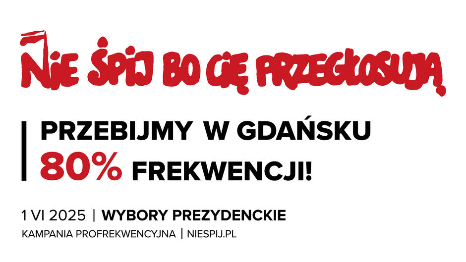 Grafika zachęcająca do głosowania.
