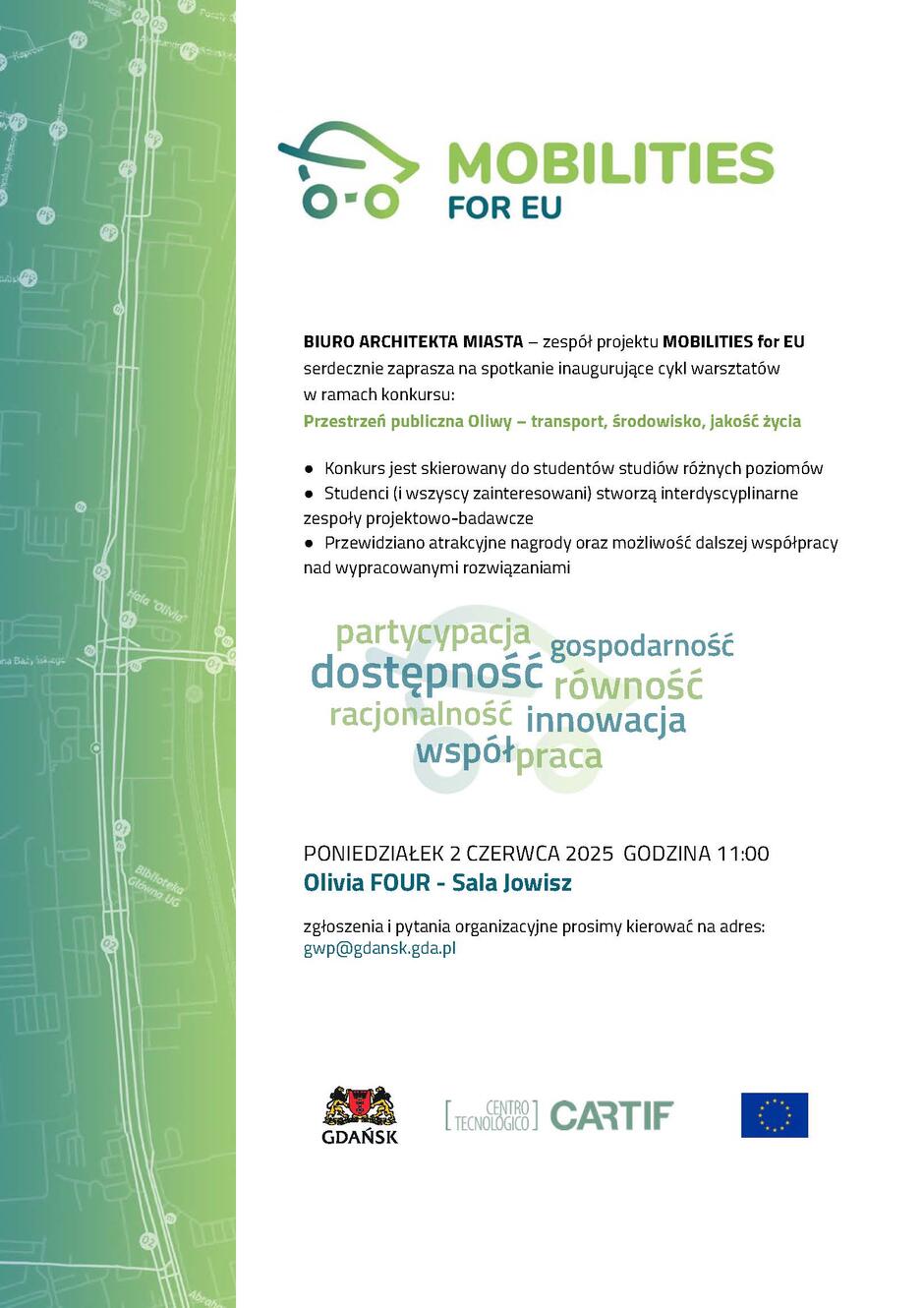 Plakat Mobilities Konkurs 2025