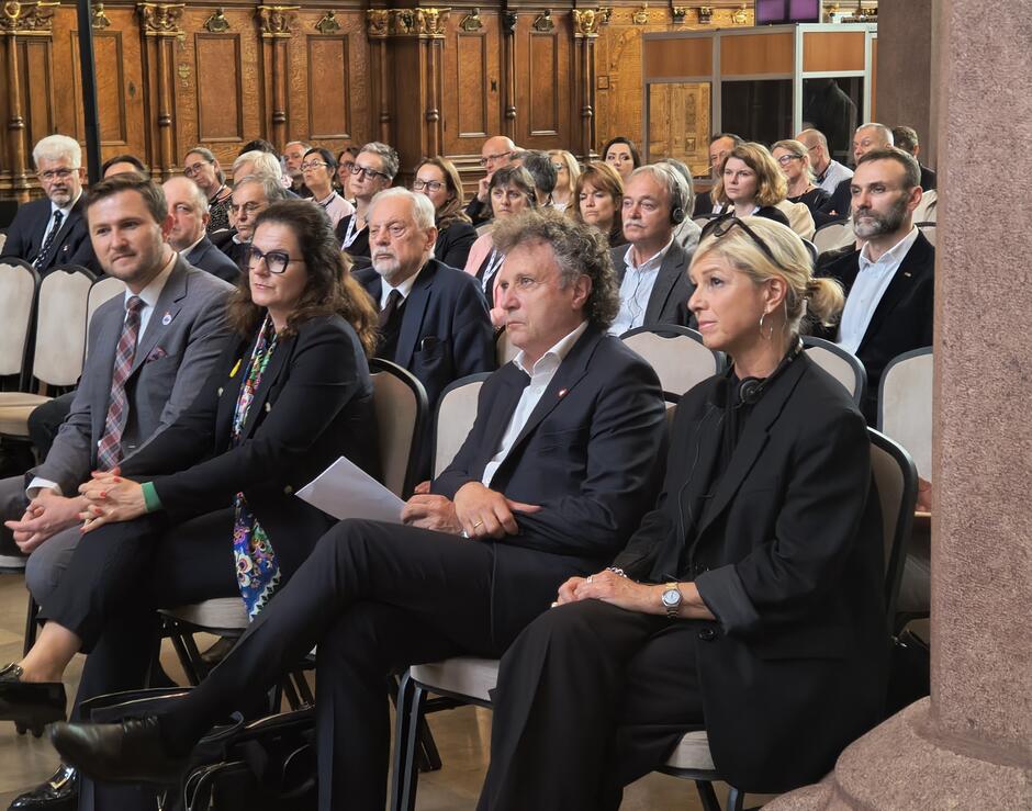 Na zdjęciu od lewej: Piotr Grzelak (Zastępca Prezydenta Gdańska), Aleksandra Dulkiewicz (Prezydent Miasta Gdańska), Jacek Karnowski (Sekretarz Stanu w Ministerstwie Funduszy i Polityki Regionalnej), Jutta KASTNER (Specjalistka ds. polityki w Dyrekcji Generalnej Komisji Europejskiej ds. Edukacji, Młodzieży, Sportu i Kultury)