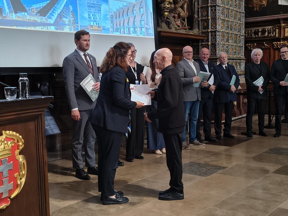 Nominację odbiera prof. Bolesław Stelmach