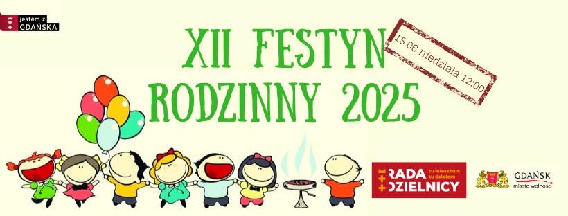 Grafika informująca o festynie rodzinnym.