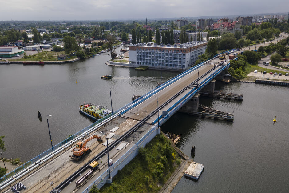 Most Siennicki z lotu ptaka