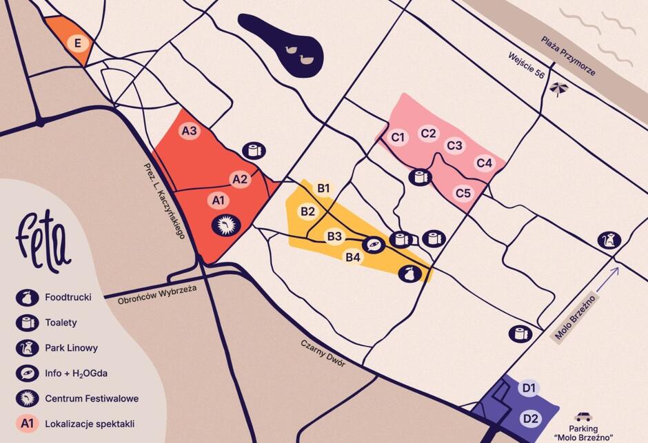 FETA 2025 mapka z miejscami wydarzeń