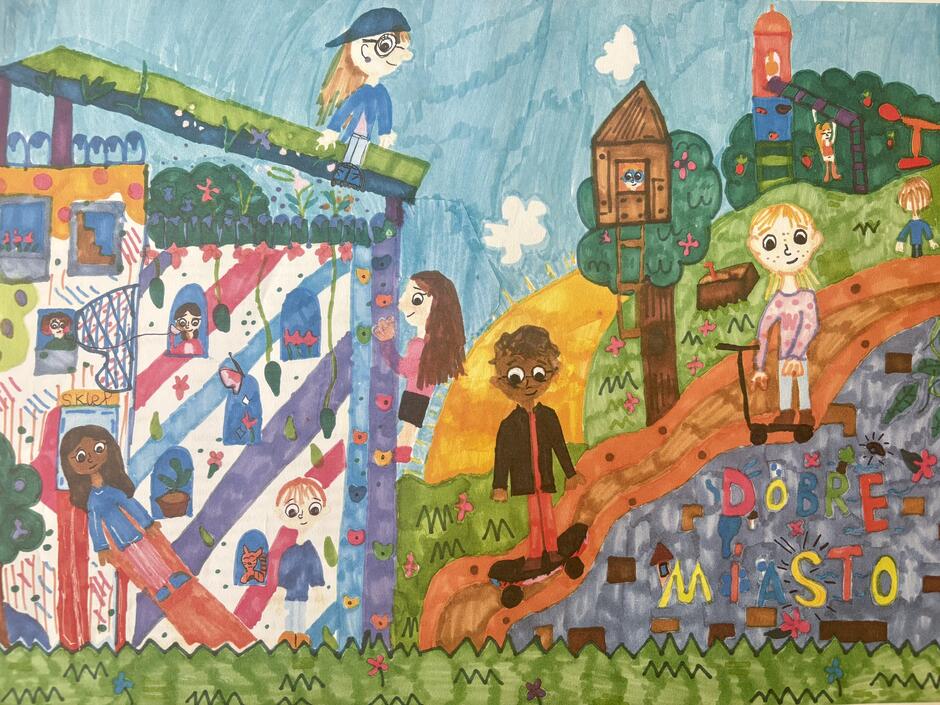 kolorowy rysunek dziecięcy