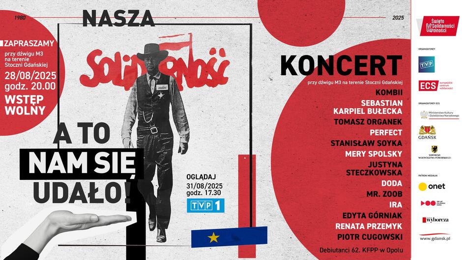 Baner z informacjami o koncercie, które znajdują się już w artykule