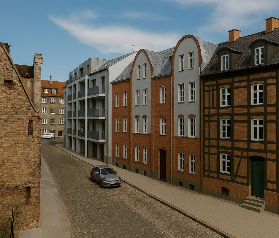 Ulica Szczygla z kamienicami