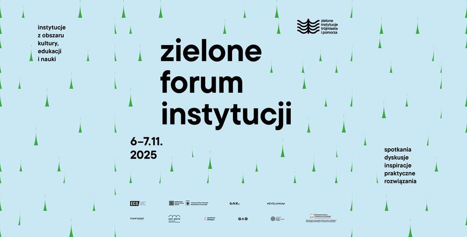 Grafika informująca o konferencji Zielone Forum Instytucji.