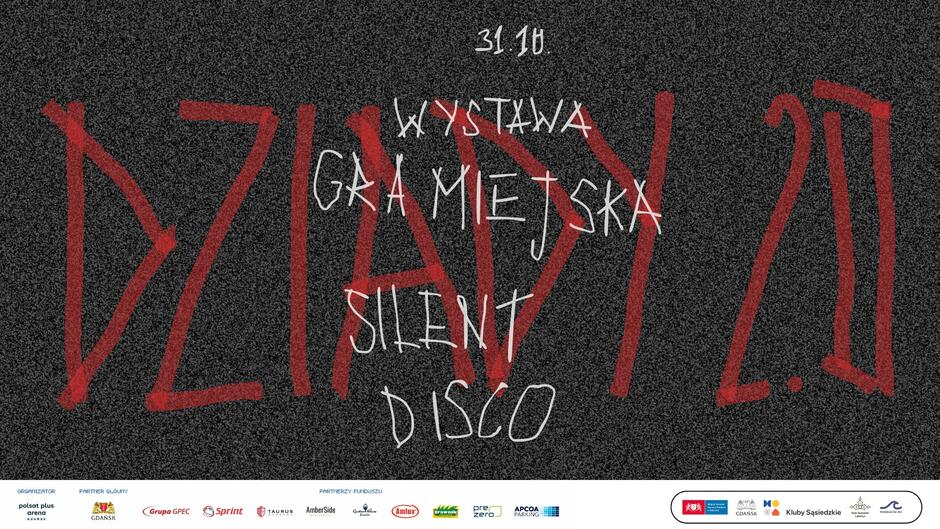 Grafika informująca o wydarzeniu Dziady 2.0.