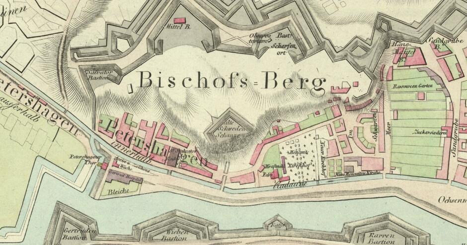 Fragment starej mapy