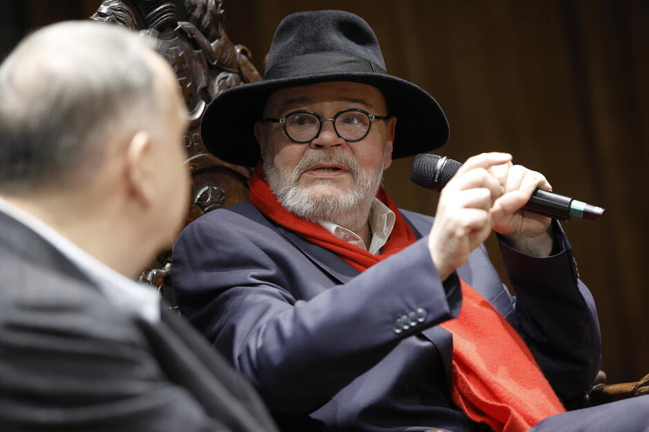 Jubileusz pisarza Pawła Huelle. Na zdjęciu widać jednego z najważniejszych gdańskich pisarzy.