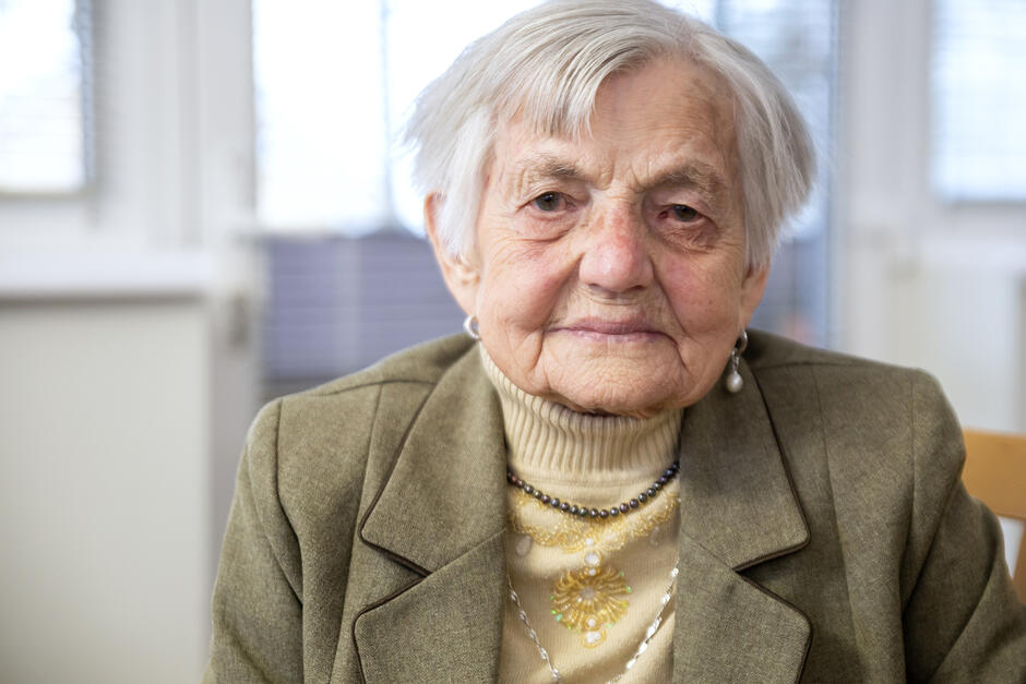 Portret starej kobiety.