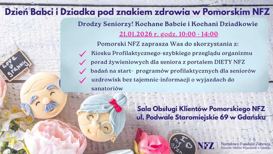 Dzień Babci i Dziadka w Pomorskim NFZ 2026