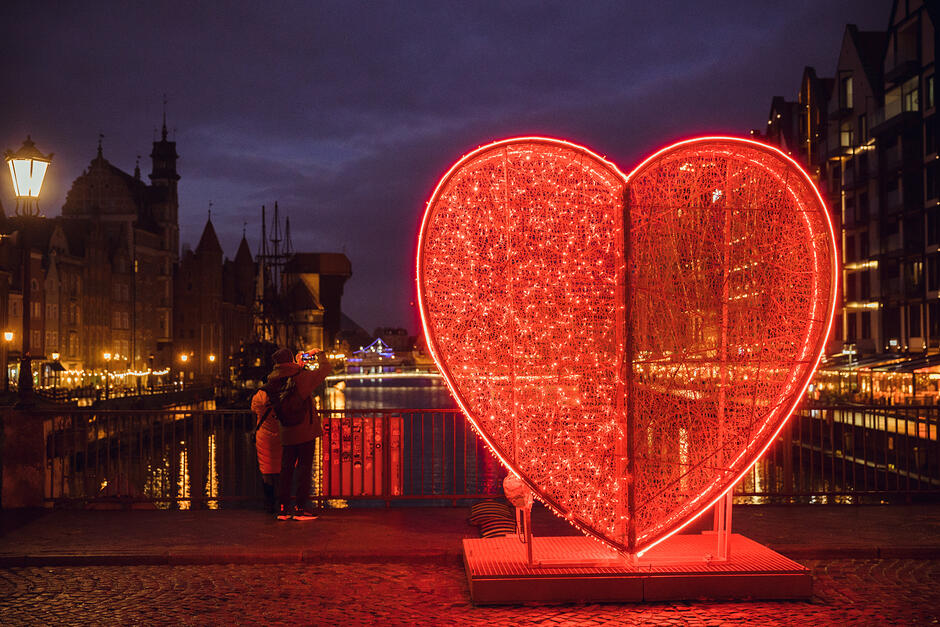 Walentynkowe serce na Zielonym Moście