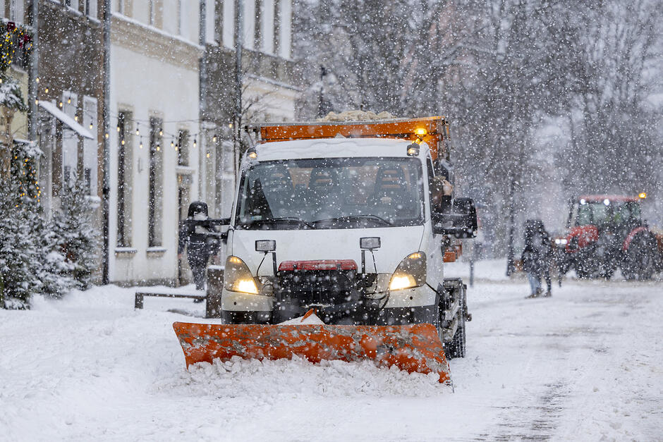 Odśnieżanie Głównego Miasta