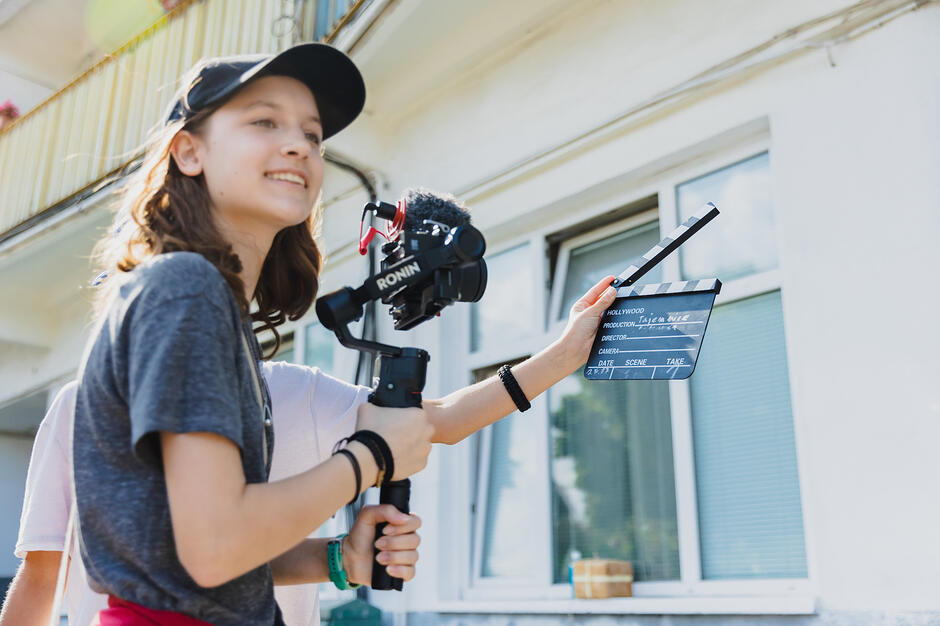 Reportaż z warsztatów filmowych dla młodych Okiem kamery 