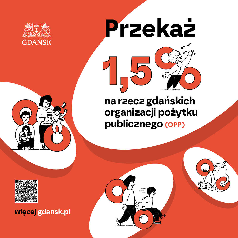 grafika z biało czerwonym tłem i czarnymi napisami