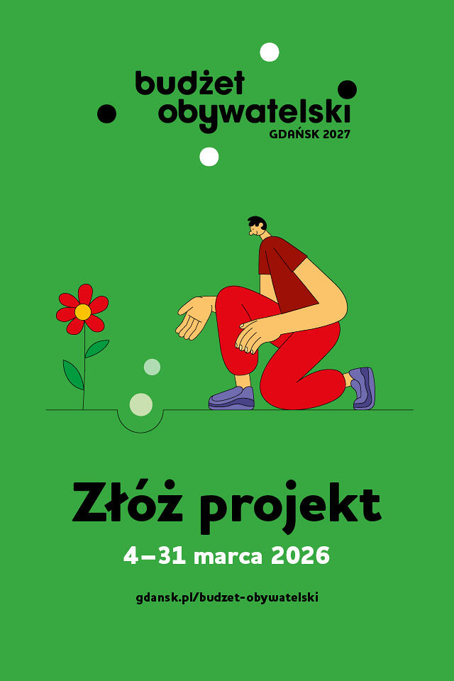 plakat na zielonym tle