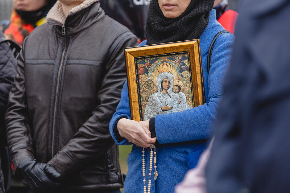 Demonstracja pod szpitalem na Zaspie