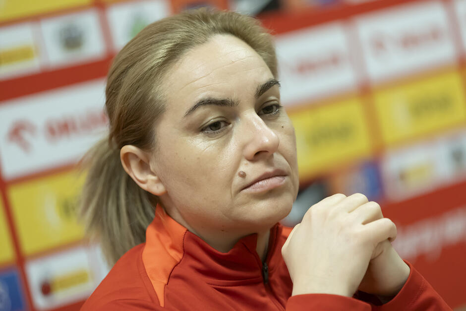 Trening piłkarek przed meczem Polska - Holandia