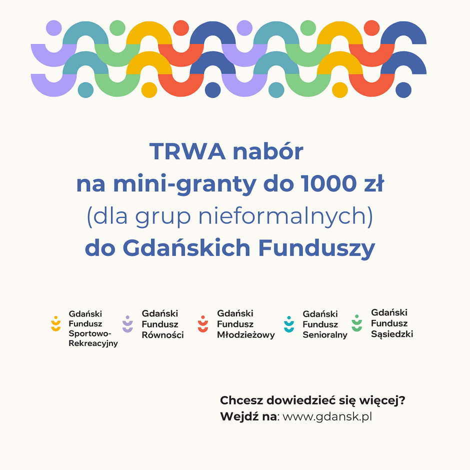 Grafika informująca o Gdańskich Funduszach.