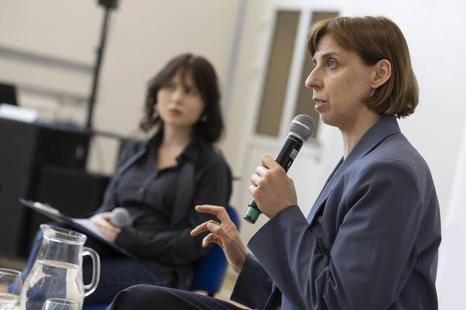 Wykład wiceprezydent Gdańska Moniki Chabior dla uczniów w ramach projektu "Zwolnieni z teorii"