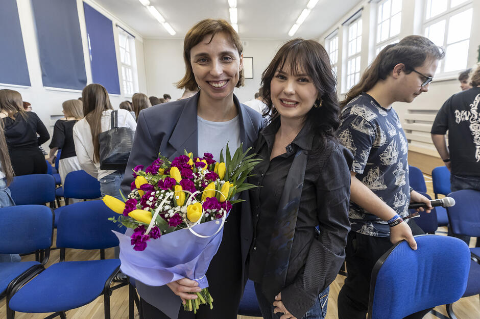 Wykład wiceprezydent Gdańska Moniki Chabior dla uczniów w ramach projektu "Zwolnieni z teorii"