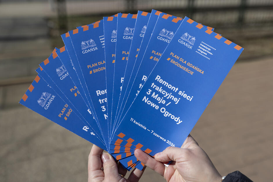 Remont sieci trakcyjnej w centrum Gdańska