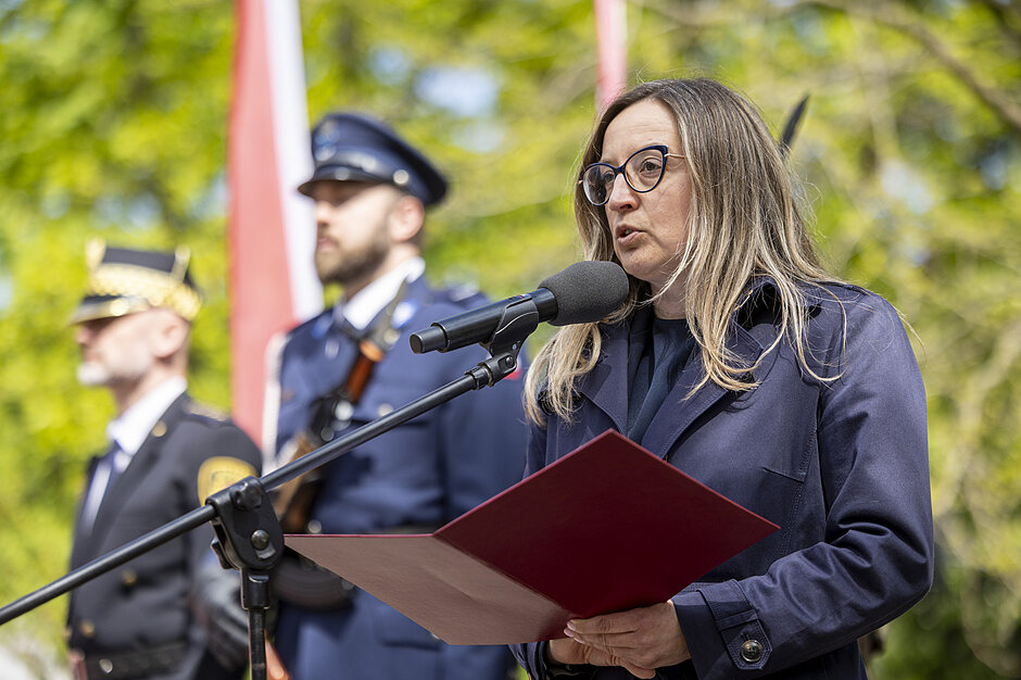 Na zdjęciu przewodnicząca Rady Miasta Gdańska Agnieszka Owczarczak