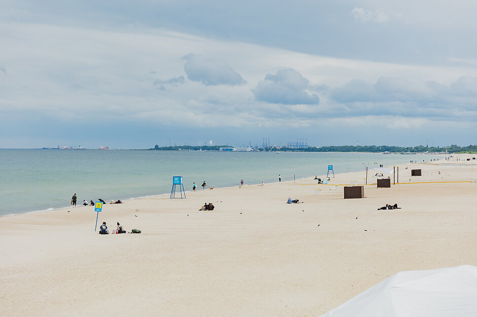 Plaża w gdańsku