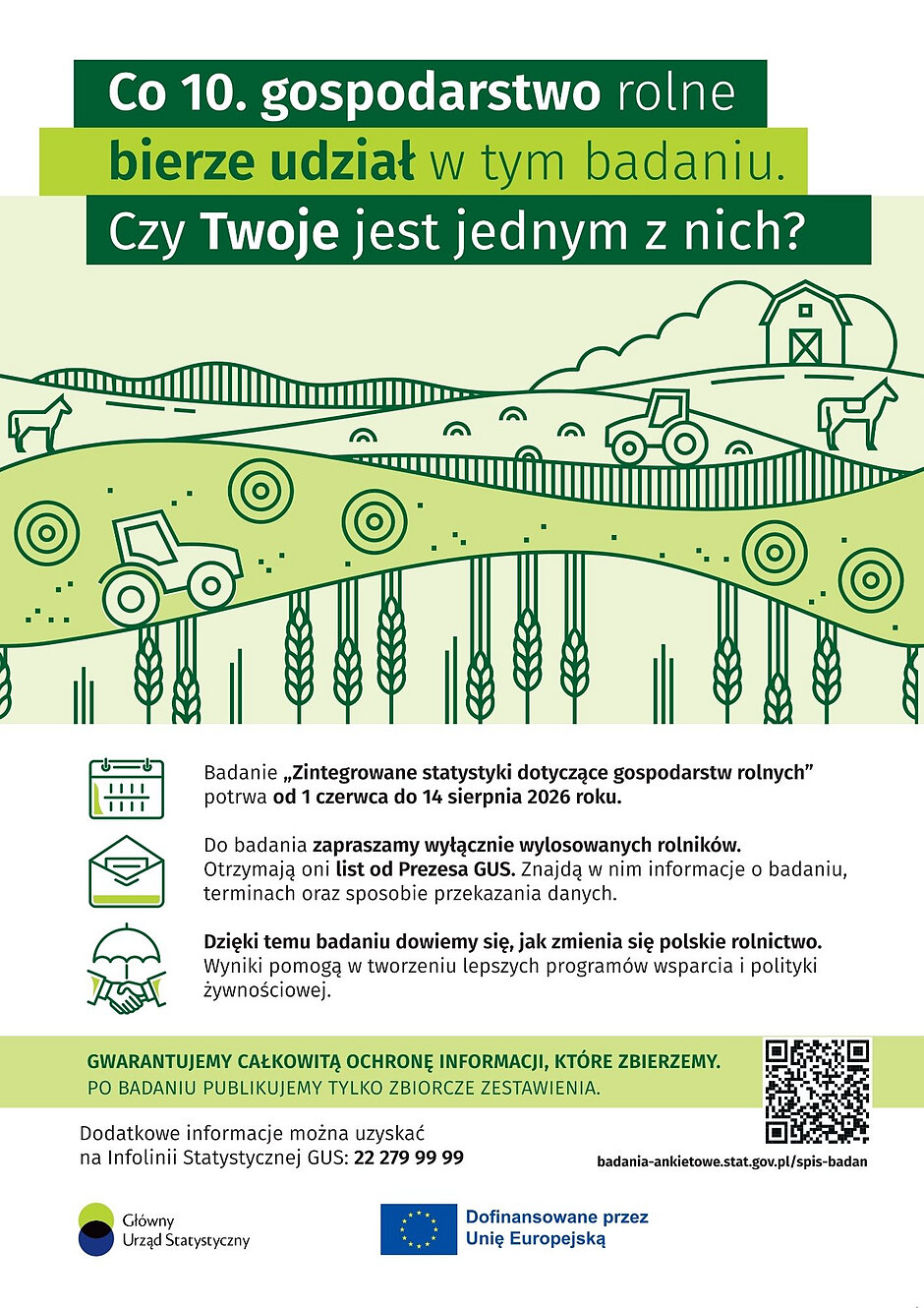Plakat informujący o badaniu