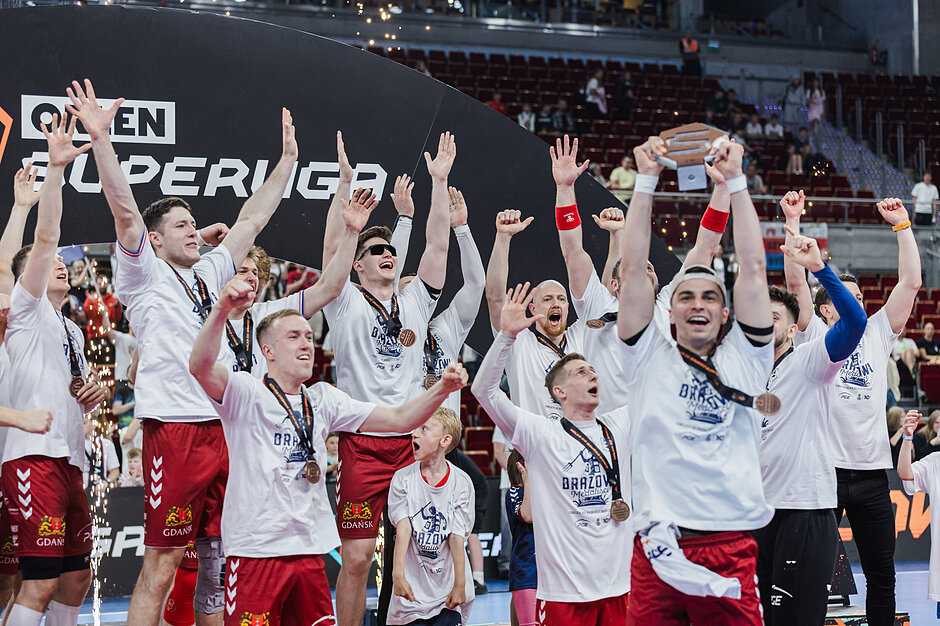 Wybrzeże Gdańsk z brązowymi medalami Superligi
