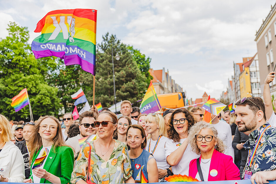 Uczestnicy manifestacji, wiele osób