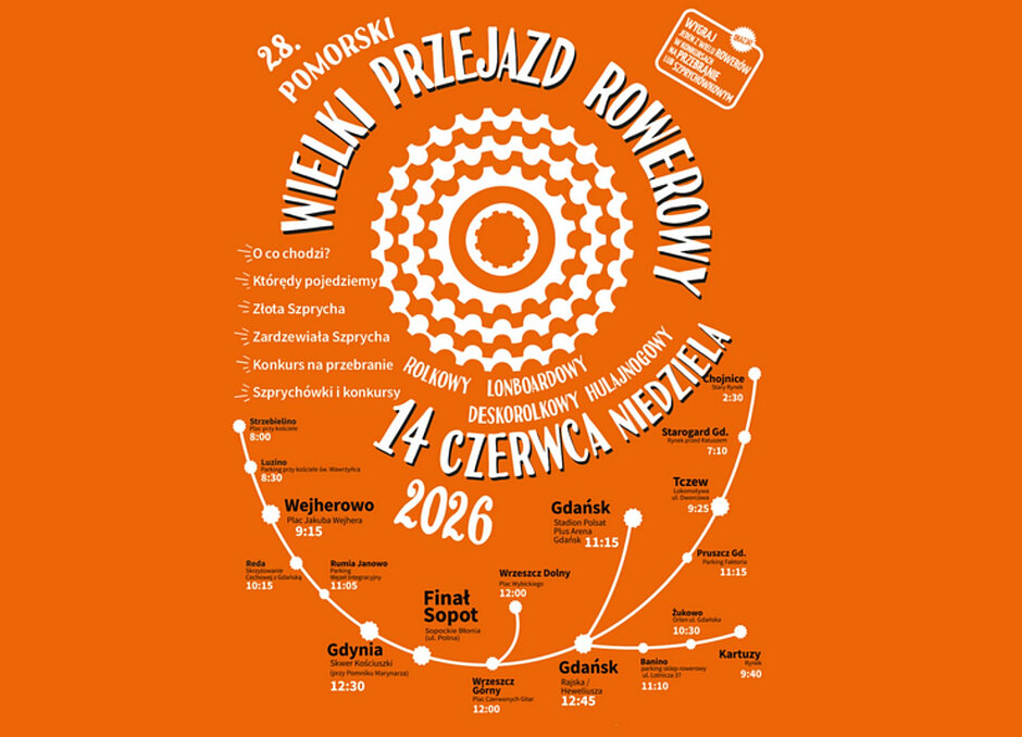 Wielki Przejazd Rowerowy - plakat wydarzenia 
