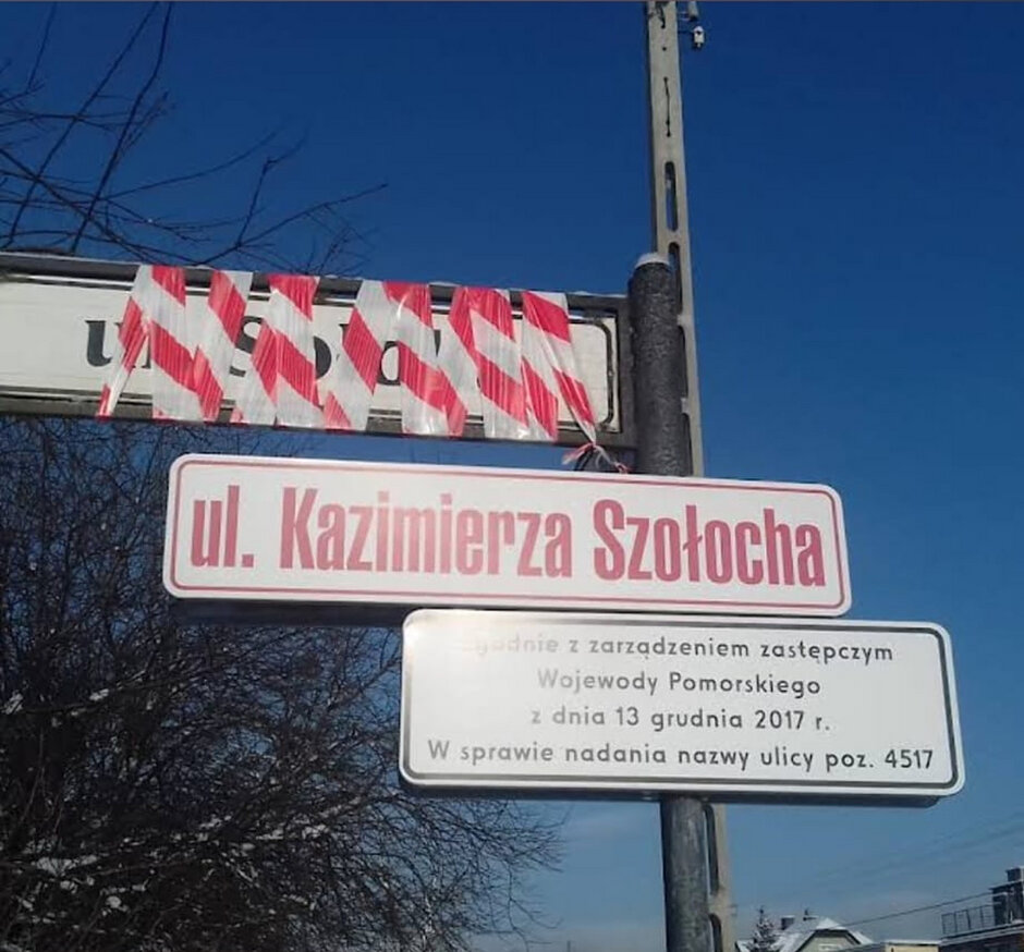 Próba "dekomunizacji" ulicy Sołdka na Osowej 