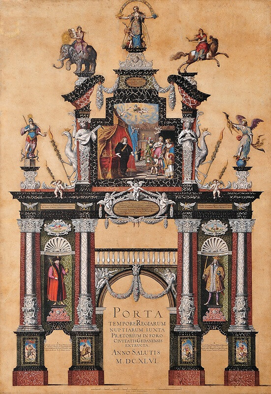 Wilhelm_Hondius,_brama_triumfalna_wzniesiona_w_Gdańsku_z_okazji_zaślubin_Władysława_IV_z_Marią_Ludwiką_Gonzagą,_strona_wschodnia,_1646